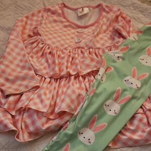 Pink and Green Kids Easter Set